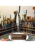 Klasszikus fa festékecset tartó állvány