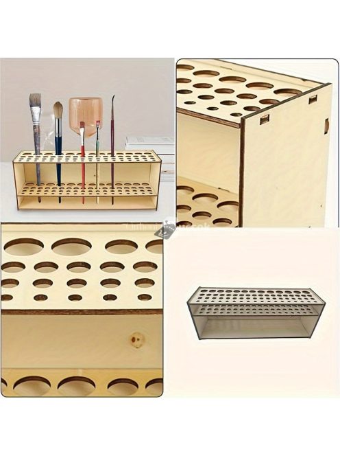 Klasszikus fa festékecset tartó állvány