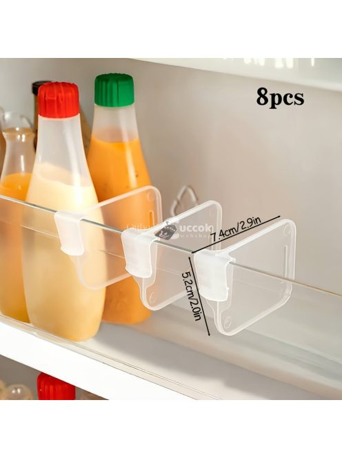 8db Erős Átlátszó Hűtőszekrény Oldalsó Ajtó Rendező, Elválasztók