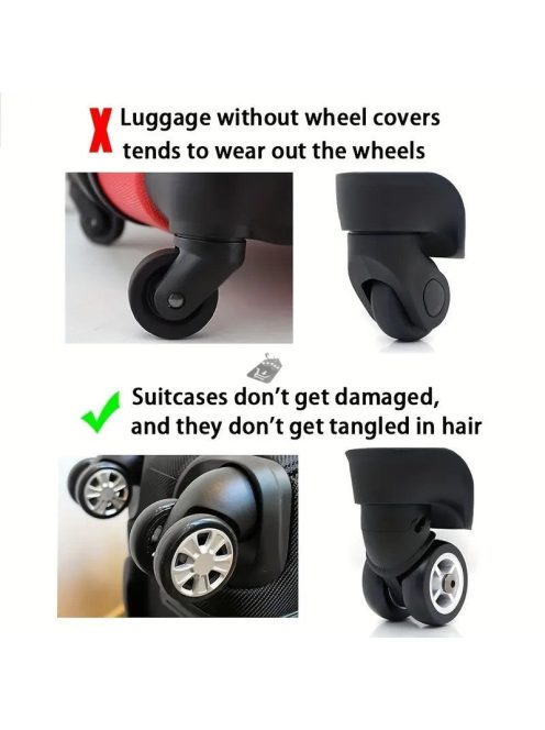 16db Szilikon Bőröndkerék Védő