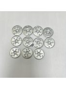 10 db tartós vas fém motorháztető alatti szigetelő burkolat rögzítő