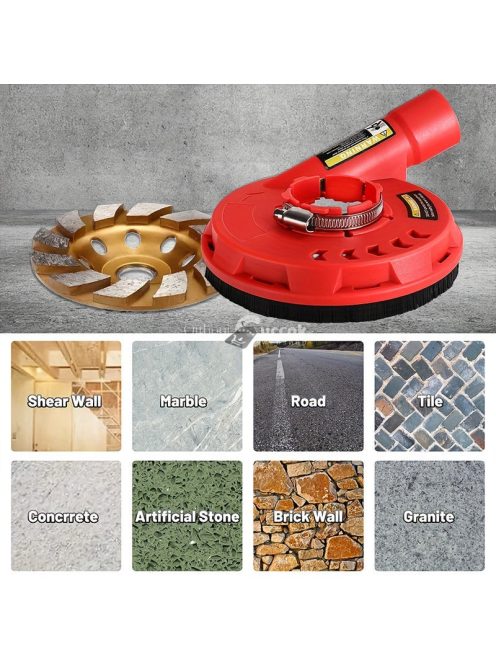 1 db szögcsiszoló porvédő burkolat 125mm/4.5inch csiszoló porgyűjtő tartozékokkal