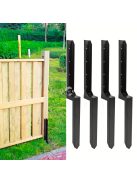 4 db nagy teherbírású acél kerítésoszlop horgony