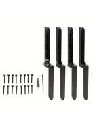 4 db nagy teherbírású acél kerítésoszlop horgony