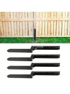 4 db nagy teherbírású acél kerítésoszlop horgony