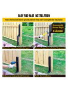 4 db nagy teherbírású acél kerítésoszlop horgony