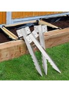 10 Darab, Fűrészfogú Kerítésoszlop Tartó