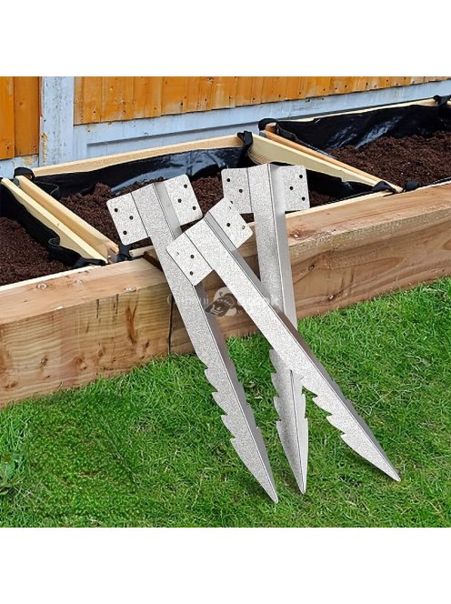 10 Darab, Fűrészfogú Kerítésoszlop Tartó