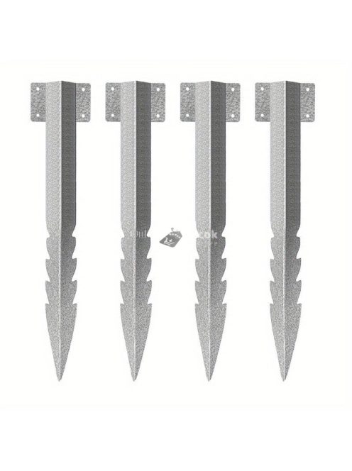 10 Darab, Fűrészfogú Kerítésoszlop Tartó