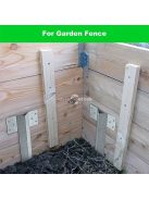 10 Darab, Fűrészfogú Kerítésoszlop Tartó