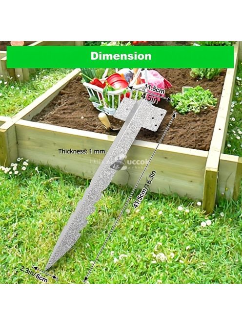 10 Darab, Fűrészfogú Kerítésoszlop Tartó