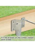 10 Darab, Fűrészfogú Kerítésoszlop Tartó