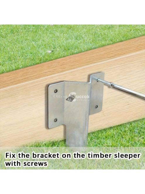 10 Darab, Fűrészfogú Kerítésoszlop Tartó