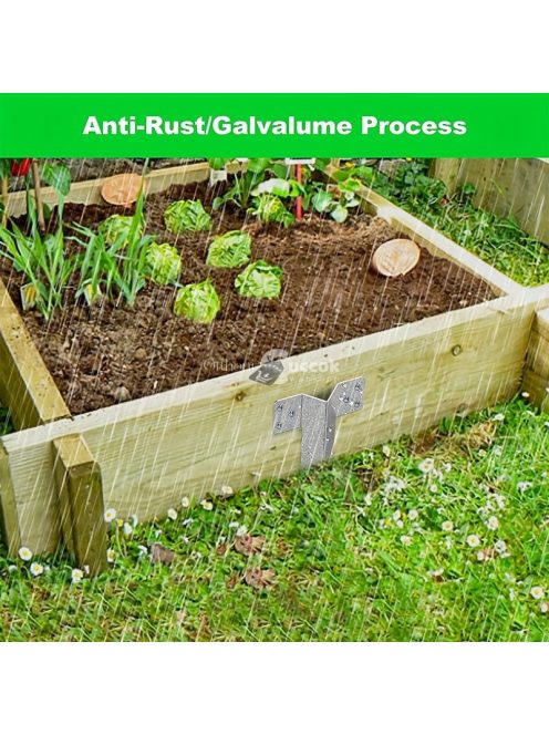 10 Darab, Fűrészfogú Kerítésoszlop Tartó