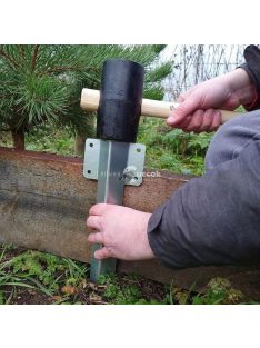 10 db-os fém kerítésoszlop horgony csavarokkal