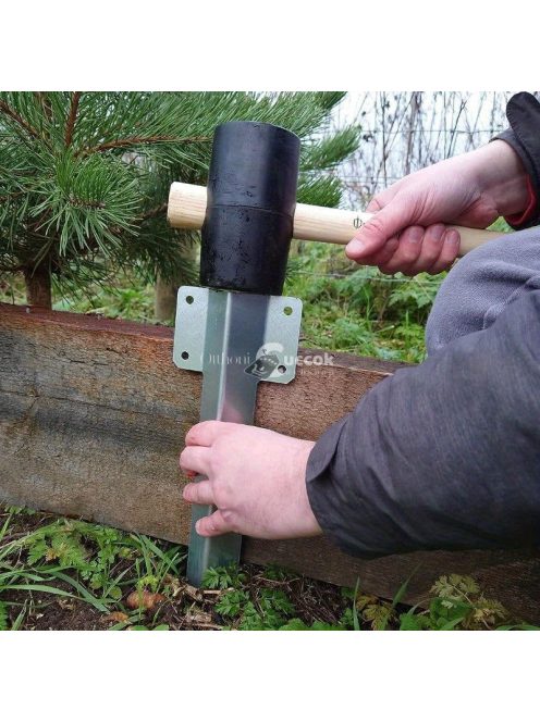 10 db-os fém kerítésoszlop horgony csavarokkal