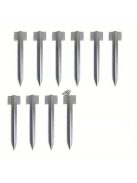 10 db-os fém kerítésoszlop horgony csavarokkal