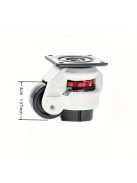 4db Állítható Nylon Görgők Alumínium Ötvözet Kerettel