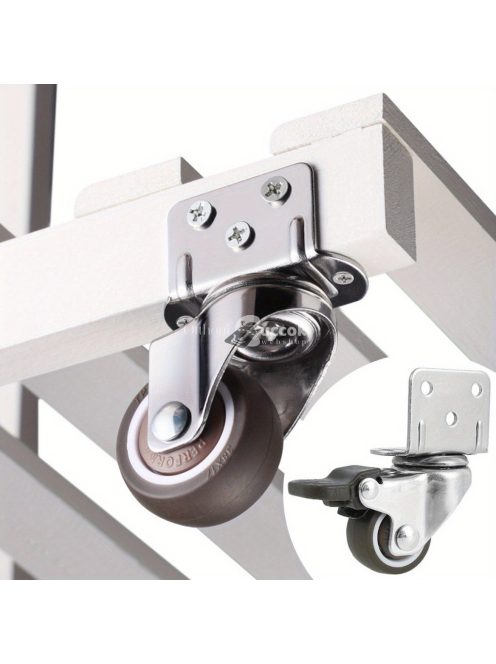 4db Erős Forgó Kerekek Dupla Zárással