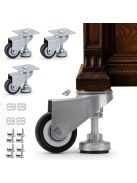 4db Nagy Teherbírású 2 Hüvelykes Állítható Szintező Görgők Fékkel