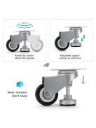 4db Nagy Teherbírású 2 Hüvelykes Állítható Szintező Görgők Fékkel