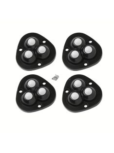 4 db prémium minőségű, nagy teherbírású forgókerék