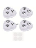 4db Öntapadós Gömb Görgő