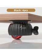 4db Polírozott Fém Forgó Görgők Zárakkal