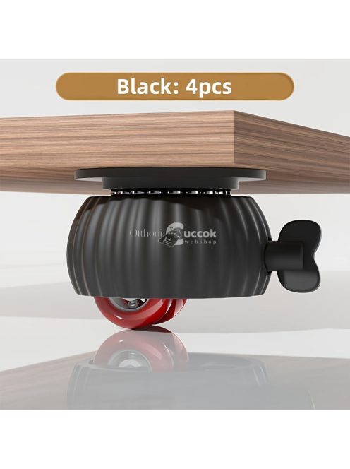 4db Polírozott Fém Forgó Görgők Zárakkal