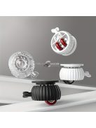 4db Polírozott Fém Forgó Görgők Zárakkal