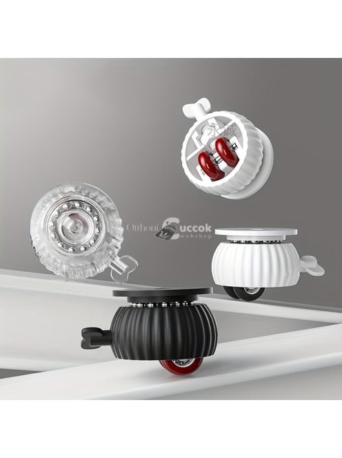 4db Polírozott Fém Forgó Görgők Zárakkal