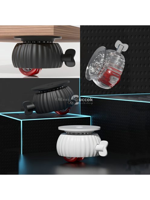 4db Polírozott Fém Forgó Görgők Zárakkal