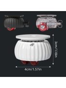 4db Polírozott Fém Forgó Görgők Zárakkal