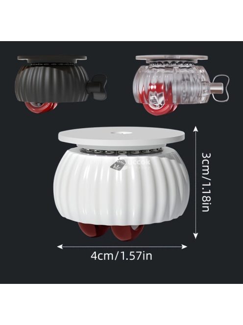 4db Polírozott Fém Forgó Görgők Zárakkal