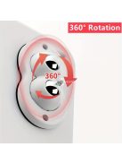 4db Dupla Acélgolyós Többfunkciós Ragasztós Forgó Görgő