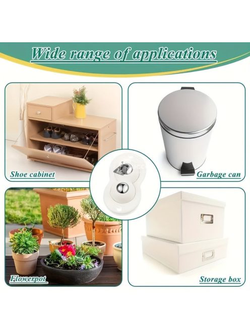 4db Dupla Acélgolyós Többfunkciós Ragasztós Forgó Görgő