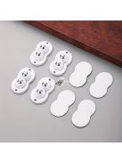 4db Dupla Acélgolyós Többfunkciós Ragasztós Forgó Görgő