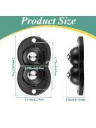 4db Dupla Acélgolyós Többfunkciós Ragasztós Forgó Görgő