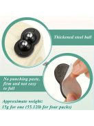 4db Dupla Acélgolyós Többfunkciós Ragasztós Forgó Görgő