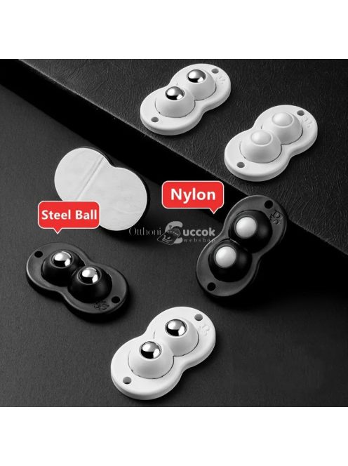 4db Dupla Acélgolyós Többfunkciós Ragasztós Forgó Görgő