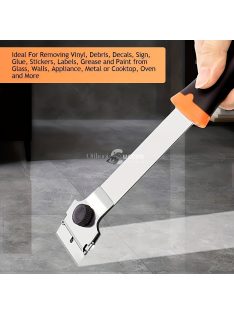   Kettős fejű, kiterjesztett kaparókészlet cserélhető pengékkel