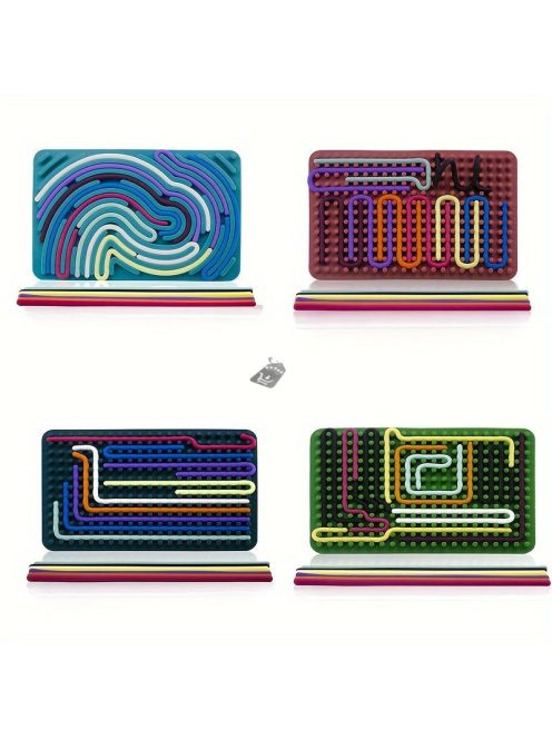 Szilikon Tevékenységtábla - Kétoldalas Puzzle Játék Gyerekeknek