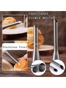 rozsdamentes acélból készült díszítőcső-készlet krémes süteményekhez