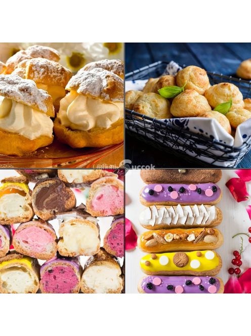 rozsdamentes acélból készült díszítőcső-készlet krémes süteményekhez