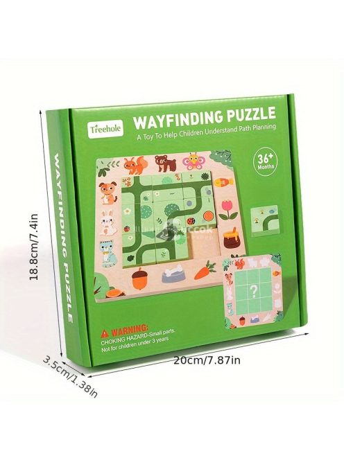 Fa Labirintus Puzzle Játék