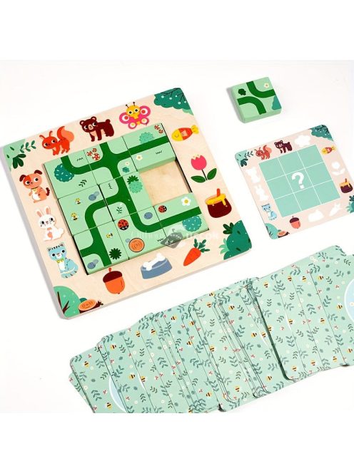 Fa Labirintus Puzzle Játék