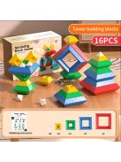 Piramis alakú építőkocka gyerekeknek