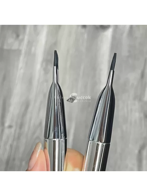 2db Prémium Nylon Festőecset Elegáns Fém Nyéllel