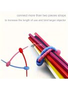 30db, szilikon újrahasználható, kábelrendező, kábelkötegelő