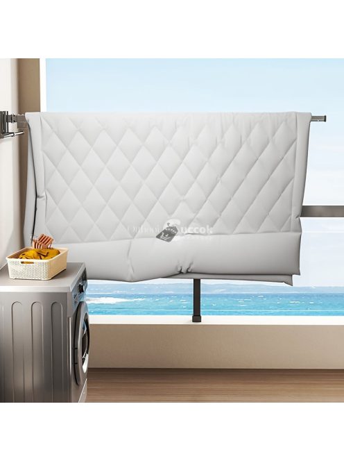 Alumínium ötvözet összecsukható szárítóállvány horogokkal